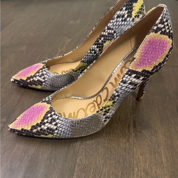 Sam Edelman Shoes - Sam Edelman Vibrant Snakeskin Heels